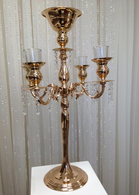 gold candleabra
